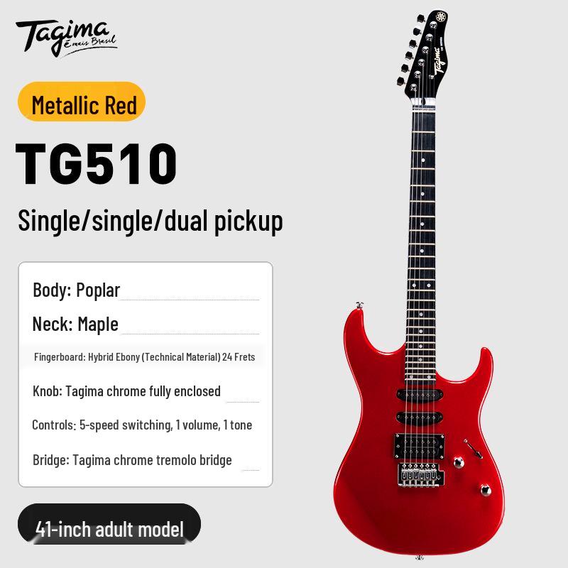 Tagima TG510 Brazilian Electric Guitar - Beginner to Professional Level with Single Coil