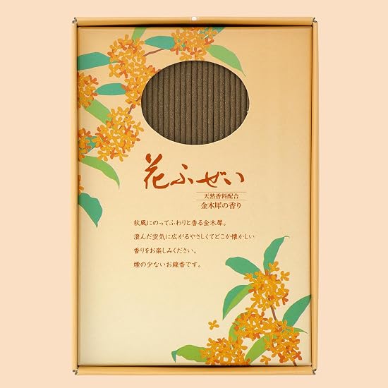 Kameyama Hanafuzei Osmanthus Low-Smoke Incense, Value Size, Approx. 220g (Approx. 500 sticks), Incen
