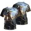 3D Gedrucktes Ägyptisches T-Shirt Herren Retro Ägypten Muster T-Shirts Sommer Harajuku Lockere T-Shirts Kurze Ärmel Unisex Rundhals Oberteile