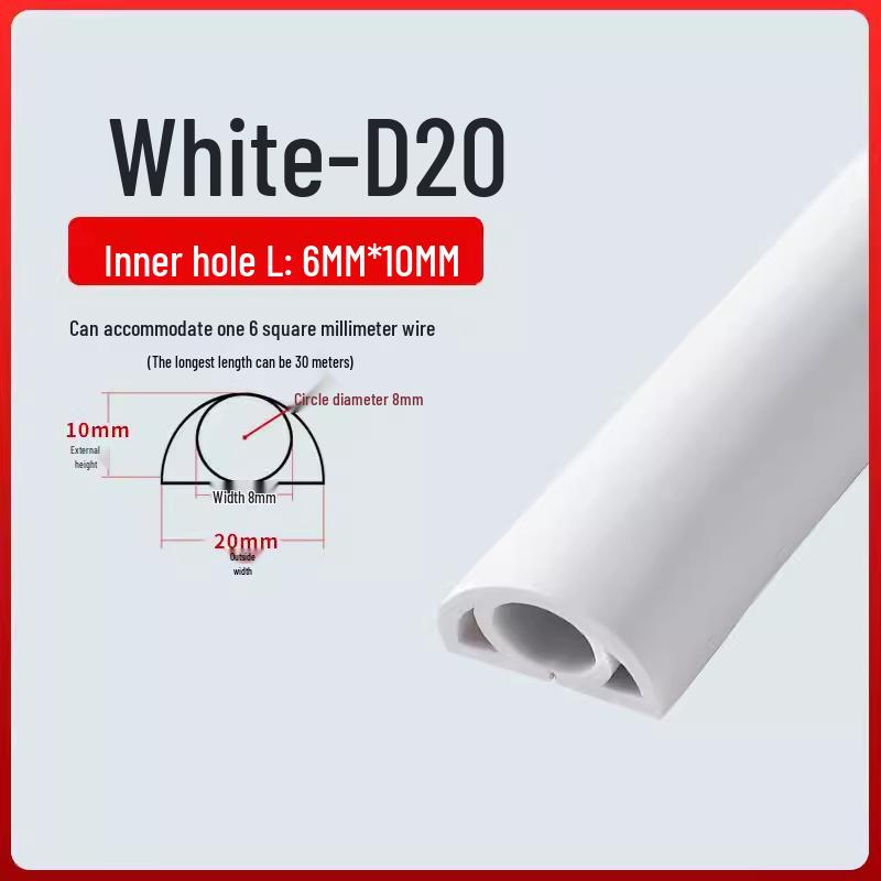 PVC Soft Wire Duct - Self-Adhesive, Durable, Invisible Cable Management Channel