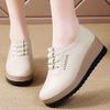Women's Thick-Soled Leather Platform Shoes: Versatile, Slimming, Lightweight, Soft-Soled, Height-Boosting for Autumn/Winter 2025