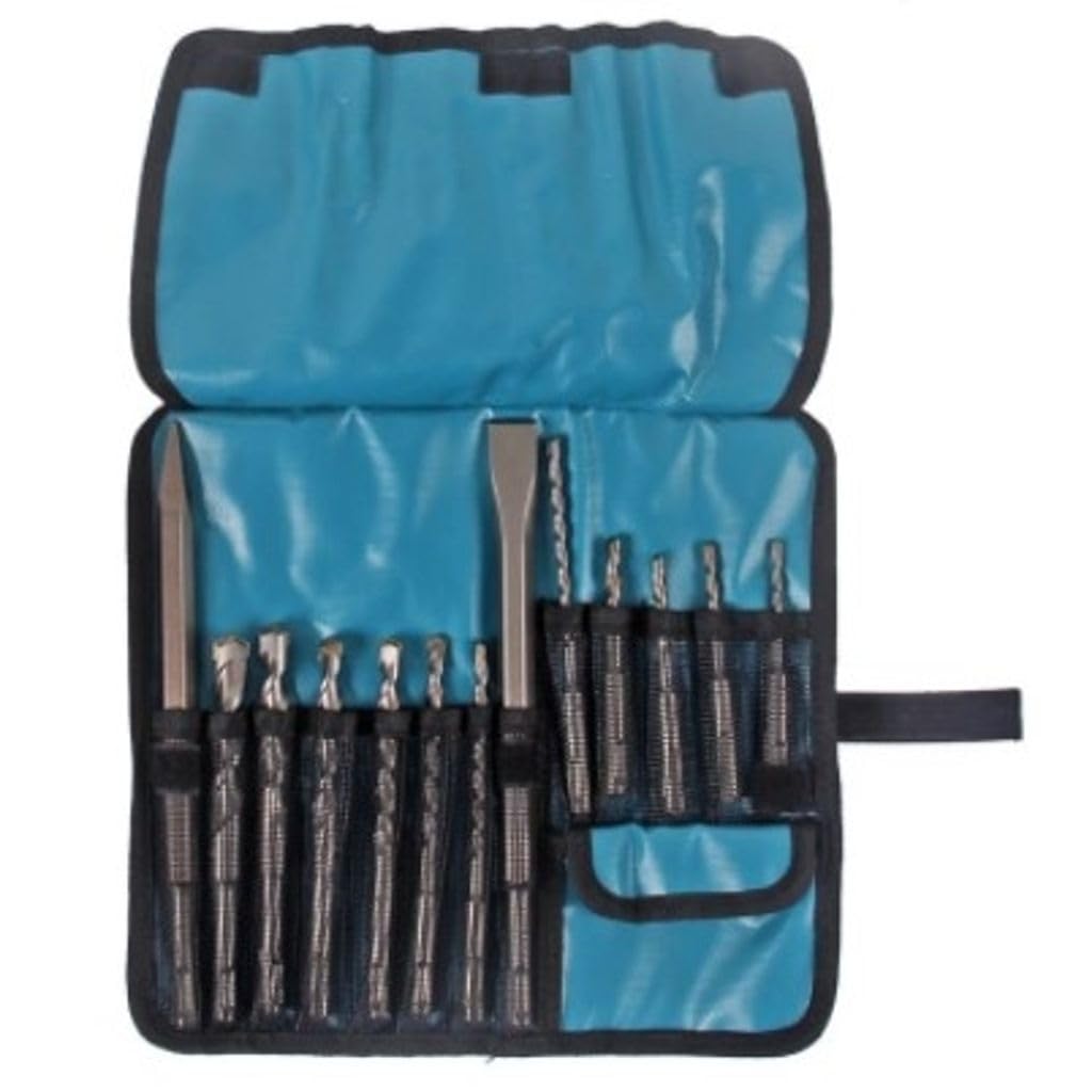 

Makita Hammer Drill Bit SDS PLUS Chisel Set of 13 with Soft Case Concrete Drill Bit D-53659 [Item]