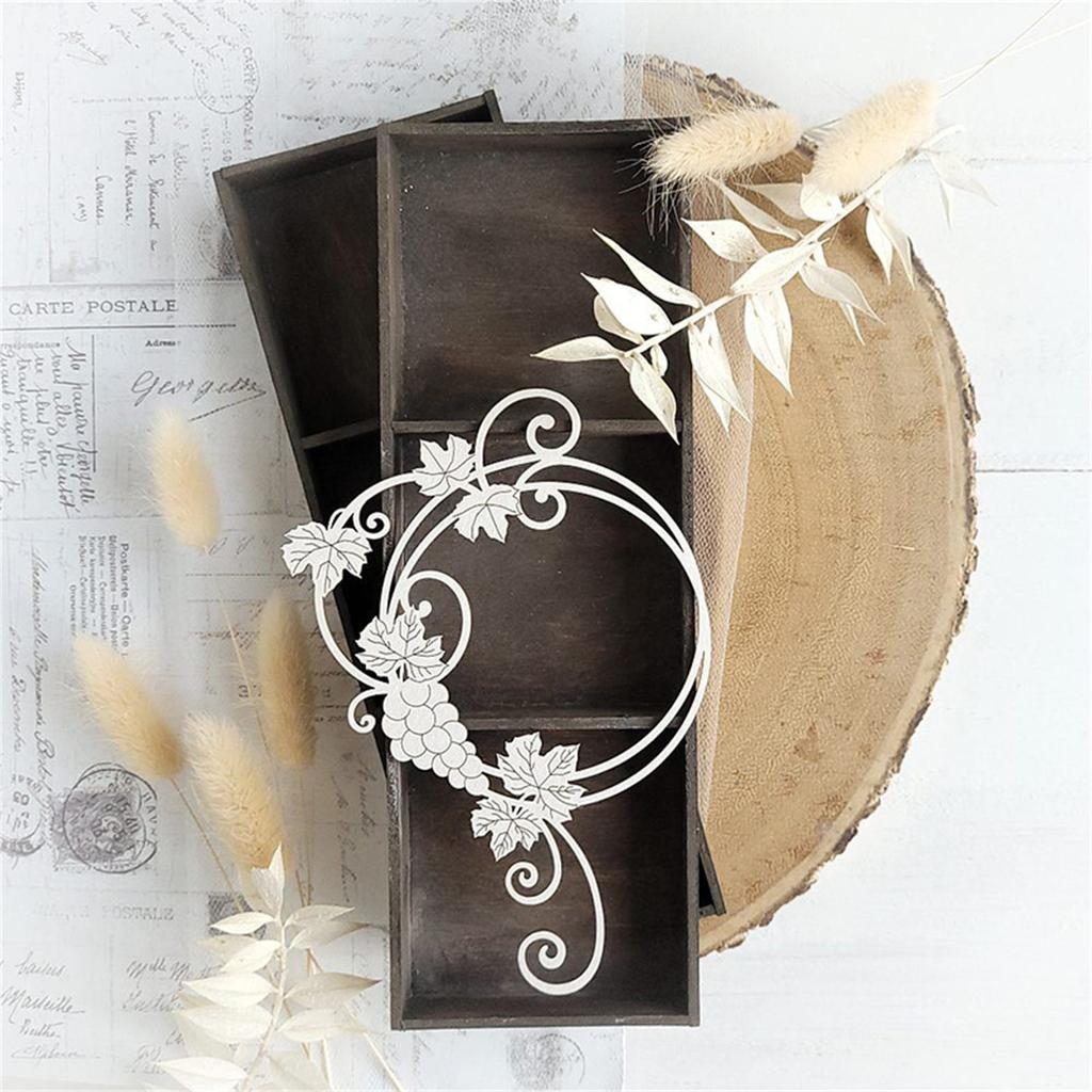 Grape Wreath Die Cut For Scrapbooking Card Making Photo Album Decorative Embossing Paper Die Carbon Steel Cutting Dies