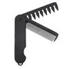 2pcs Compact Size Folding Pocket Combs Folding Design Texture Comb Wide Tooth Comb  For Travel