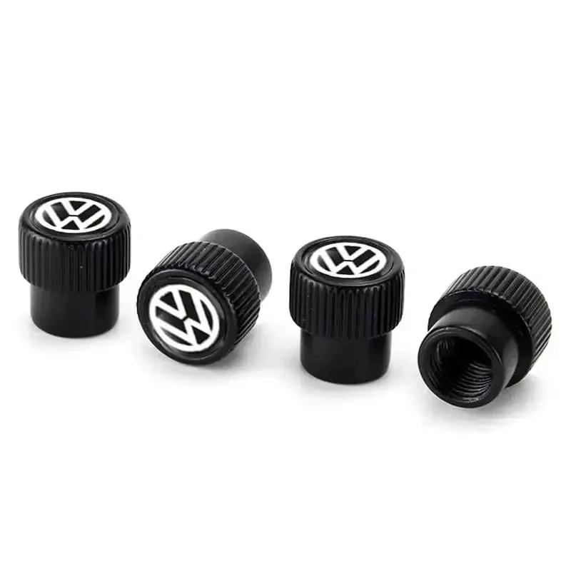 

2026 New For VOLKSWAGEN VW 4pcs Car Wheel Tire Valve Stem Caps for Volkswagen Golf GTI Passat Jetta Touareg Tiguan Polo Bora Sci