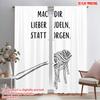 2pcs 2D Flat Printing Drapes Make Noodles Instead Worry Fabric Without Electricity 0 for Indoor Celebrations Room Garden
