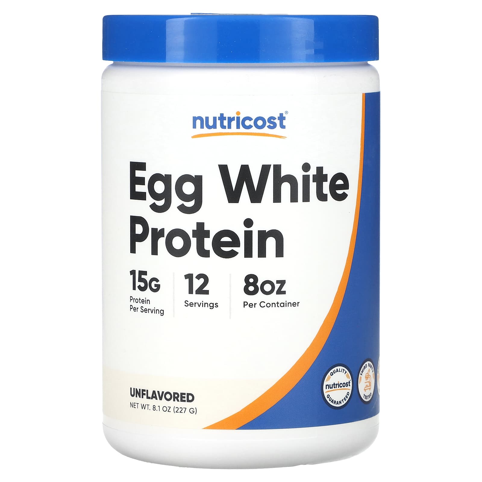 

Nutricost, Egg White Protein, Unflavored, 8.1 oz (227 g)
