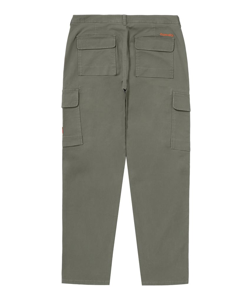 Syupeodeulai Label Slim Cargo Pants Khaki Green Sdmlwap60Khg