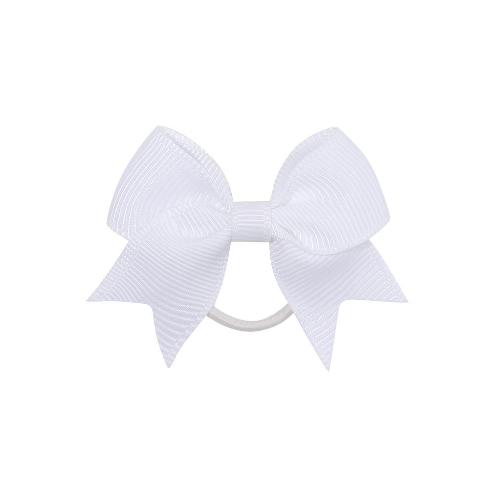 Children'S Hair Band Bow Rubber Band Solid Color Thread With Dovetail Hair Band Cute Baby Headgear Hair Accessories 2820