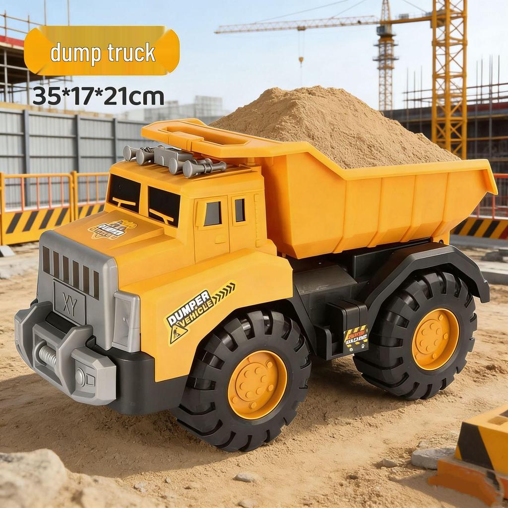 Oversized Children's Ride-On Excavator Truck - Durable Educational Toy Car for Boys