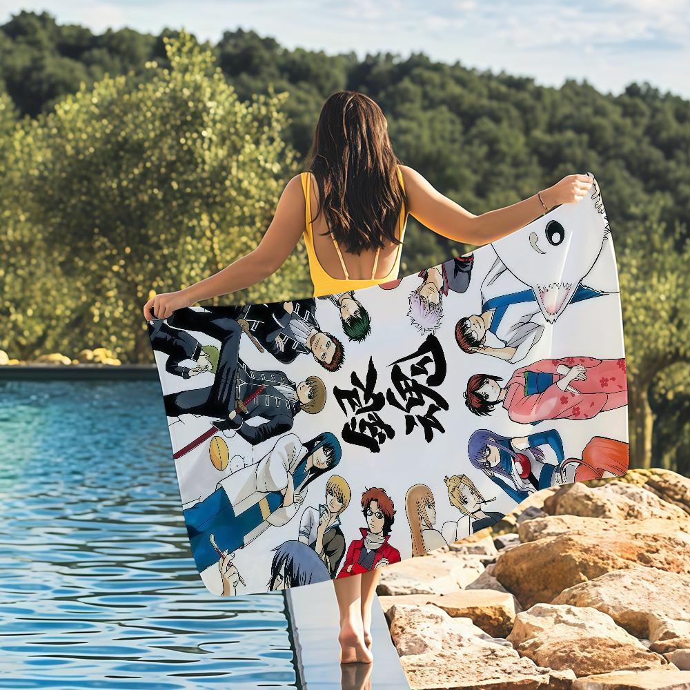 

Anime Gintama Towel Quick Drying Beach Towels Are Suitable For Swimming Pools Camping Yoga And The Gym W40*H60(CM)