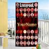 Asciugamano da Spiaggia Personalizzabile con Testo Liverpool Alta Assorbenza & Asciugatura Rapida Adatto per Sport Viaggi Nuoto Yoga Bagno Spiaggia E Piscina