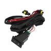 AA92-Set Of Wiring Harness Sockets Wire + Switch With Led Indicators Relay Cable For Fog Light Lamp For Toyota