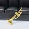 Plastic Plastic Gold Musical Instrument Saxophone Dollhouse Mini Musical  1:12 Dollhouse