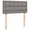 Vidaxl Letto Continentale Con Materasso, Taupe, Tessuto, 90X200 Cm
