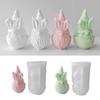 Stampi in silicone a forma di nano senza volto Artigianato fai-da-te Stampo in gesso Candela profumata fatta a mano Sapone Ornamento da tavolo Stampo antiaderente