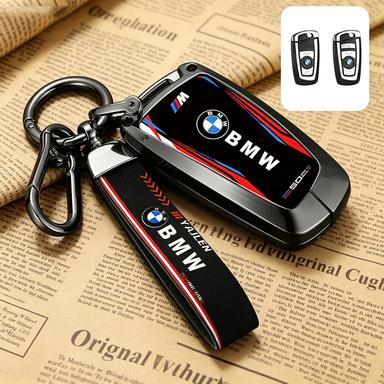 BBKX7 Keychain Case Cover For BMW 1 3 5 7 Series X1 X3 X4 X5 F10 F15 F16 F20 F30 F18 F25 M3 M4 Cool Racing Style Car Anti-Slip Key Bag