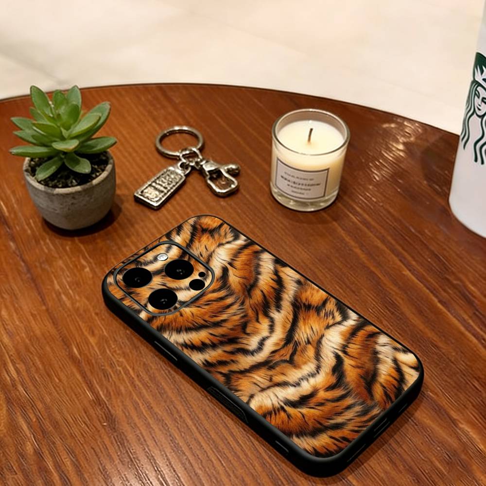 Leopard Print   Phone Case For iPhone 17, 16,15,14,13,12,11 Plus,Pro Max, Others Soft Black Cover