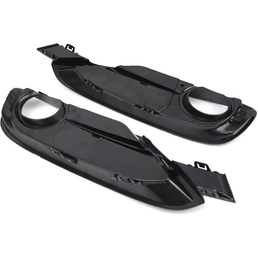 Left Right Front Bumper Fog Light Lamp Cover Bezel Grille W/Chrome Trim Compatible with BMW 3 Series F30 F31 11-17 51117300737 51117300738(Pair)