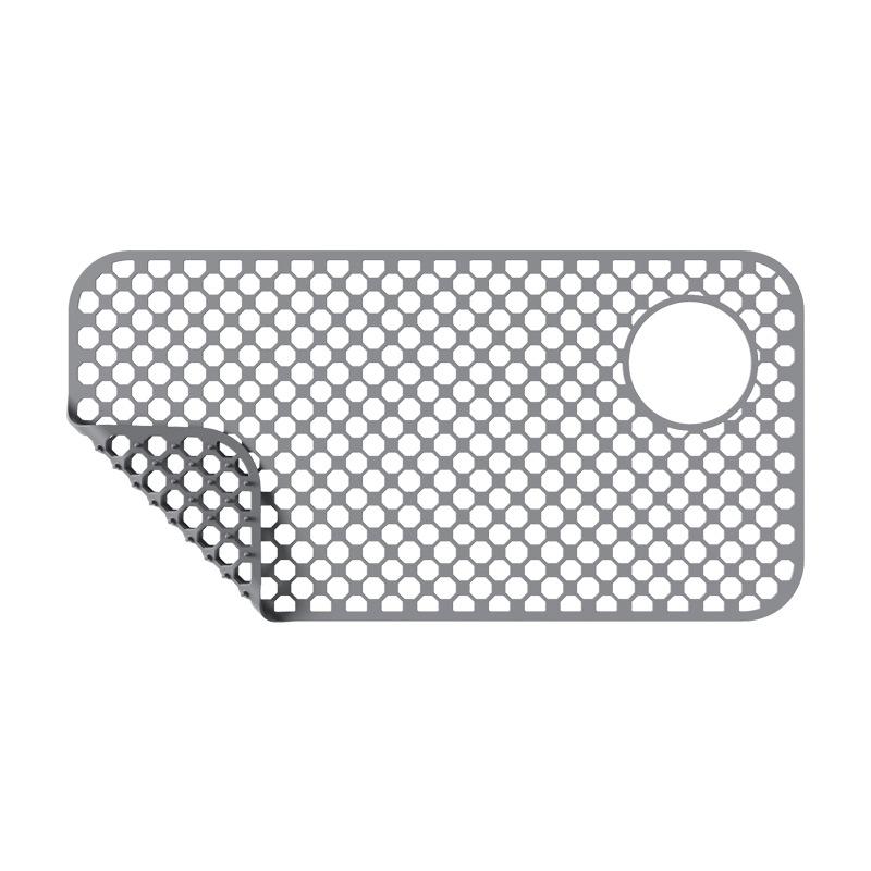 Sink Protectors for Kitchen Sink-28.4"x 14.3"Sink Mat- Heat-resistant Easy-clean Silicone Sink Mat for Stainless Steel Sink