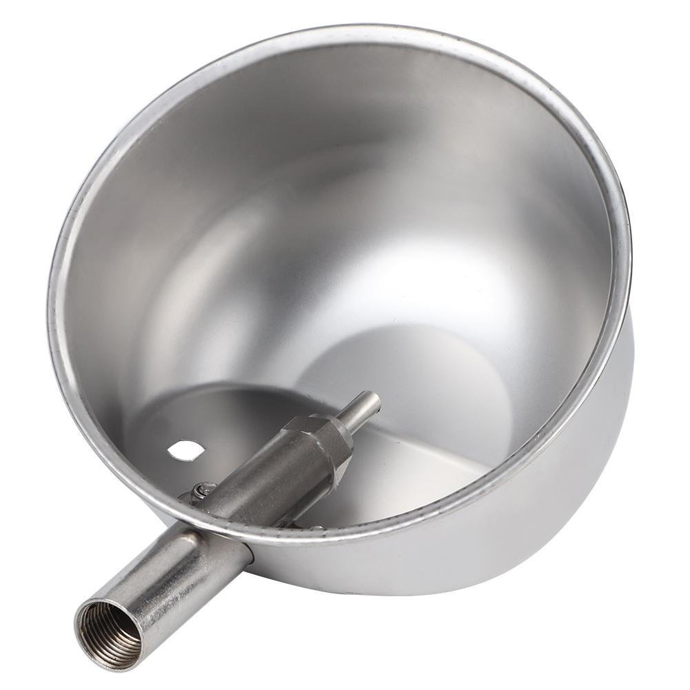 Round Stainless Steel Piglets Farm Livestock Pig Automatic Feeding Drinking Water Bowl21cm