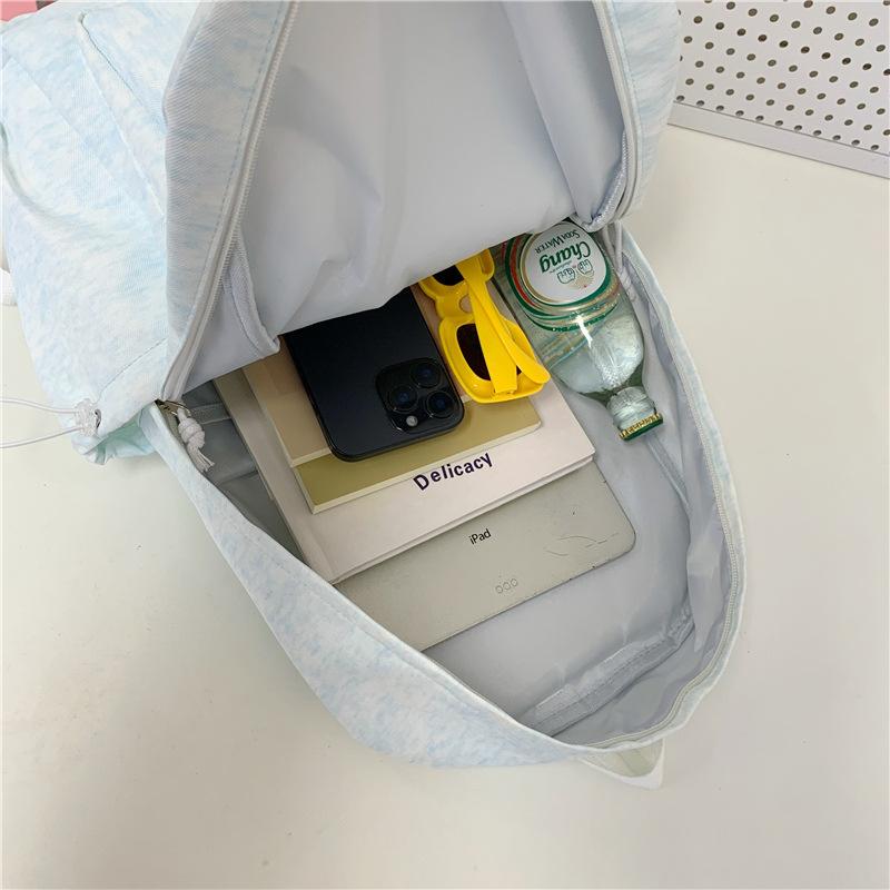 Schoolbag summer refreshing sea salt bubble milk blue schoolbag Japanese girl gentle atmosphere student party class small backpack