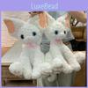 Adorable 40cm Devon Rex Cat Plush Toy Soft White Cat Stuffed Animal Gift For Kids