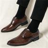 Fashion Designer New Men's Brown Black Lace Up Brogues Oxford Shoes Formal Wedding Dress Homecoming Sapatos Tenis Masculino