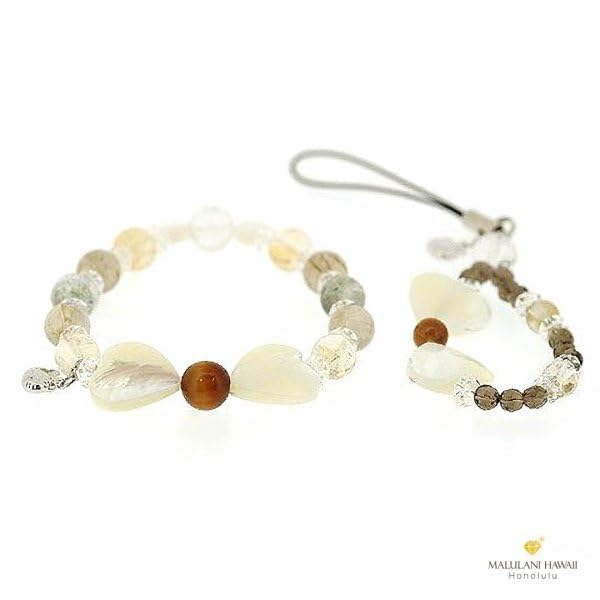 Hello Kitty Strap Luck Accessories Good Luck Power Stone Natural Stone Amulet Crystal Smoky Quartz Good Luck Freshwater Pearl Citrine Rutilated Quartz