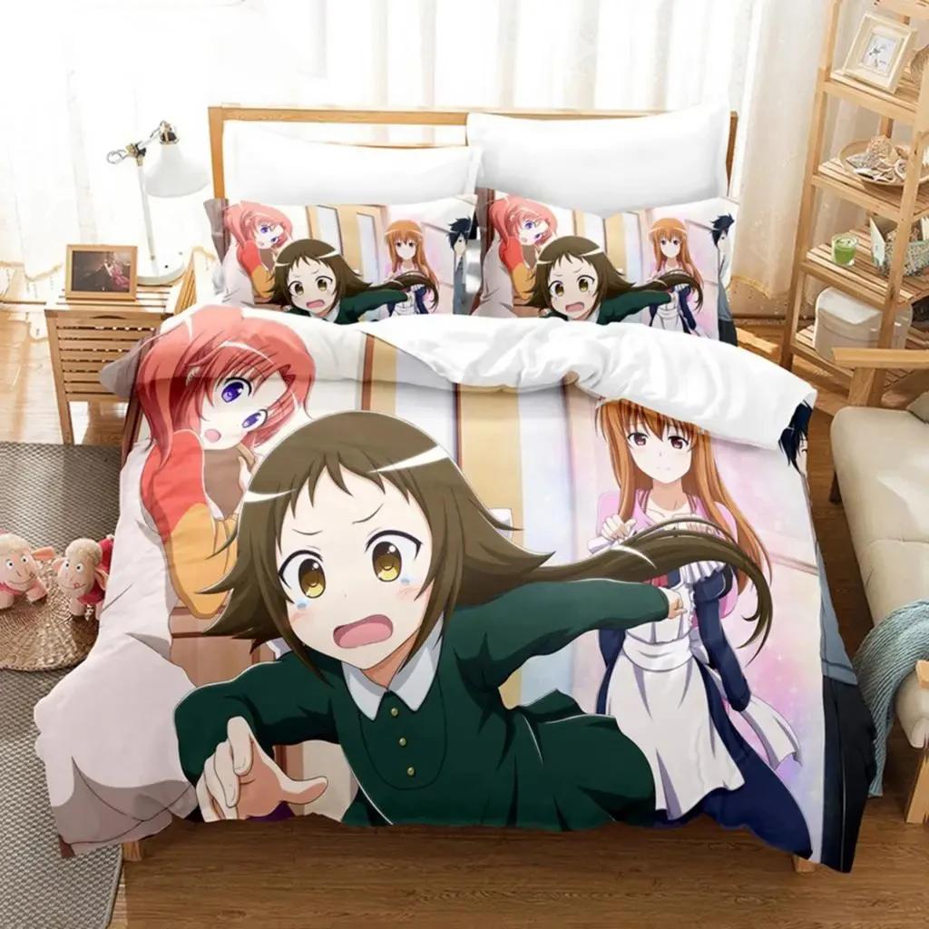 Anime Engaged To The Unidentified Beding Set Young Boys Young Girls Twin Quen Sized Dimensions Soft Duvet Cover Pilowcase Bed Children Kids Adult