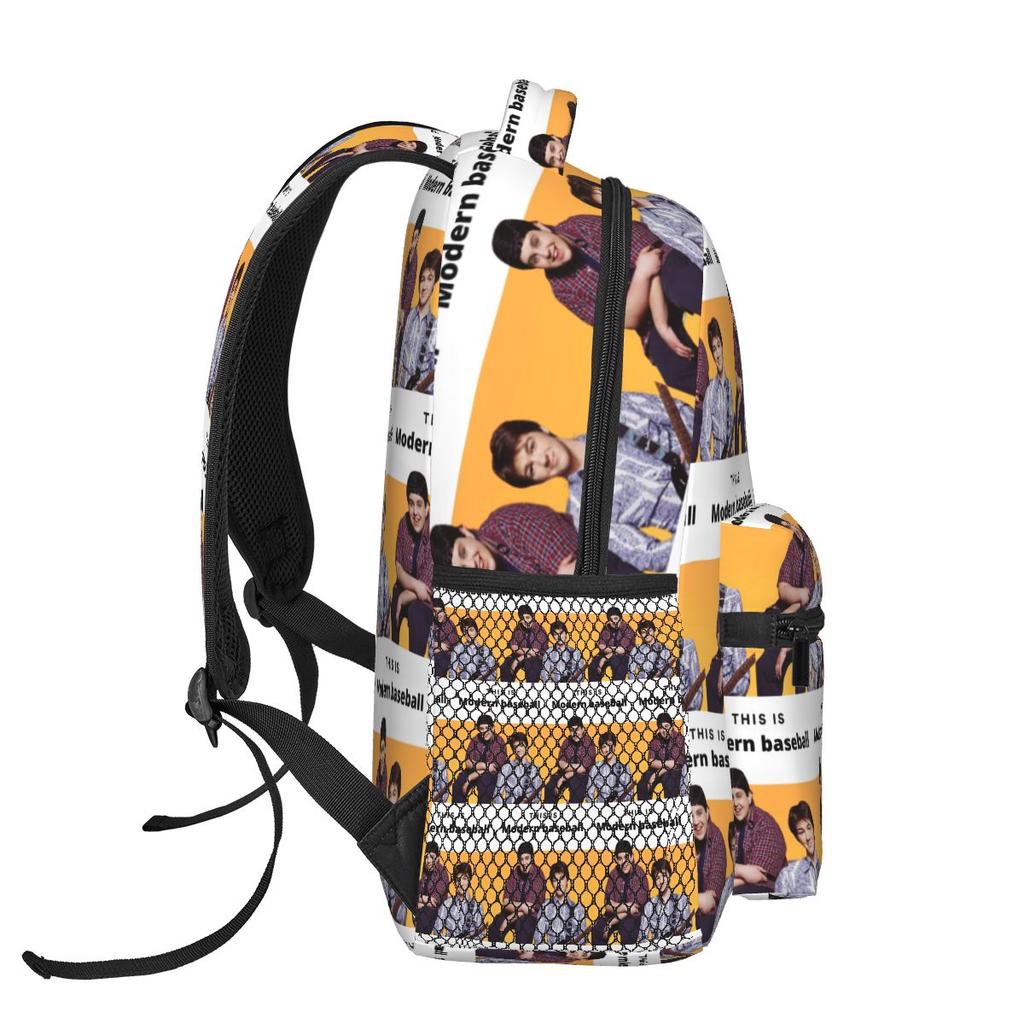 Band Modern Baseball Hund Playlist Logo Schülerrucksack Schultasche Wanderen Reise Tagesrucksack für Jungen Mädchen Buchtasche Umhängetaschen
