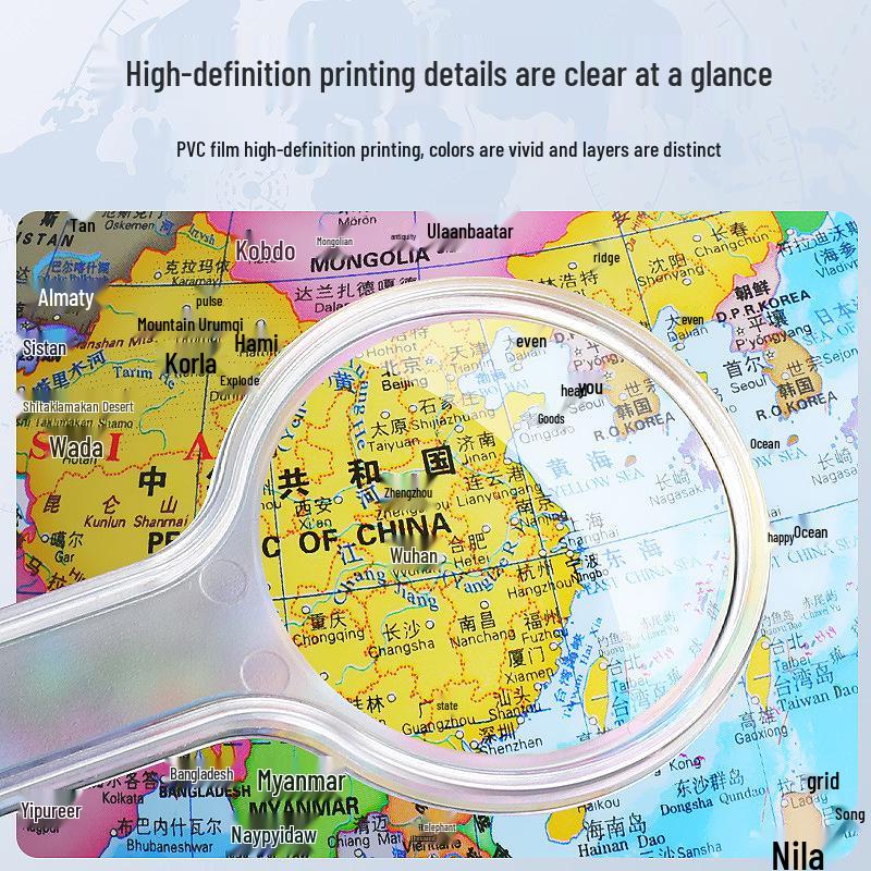 Beleuchteter Globus für Schüler: Perfekt für Grund-, Mittel- und Oberschule - Ideal für die Aufklärung von Kindern und das Erlernen von Geografie.