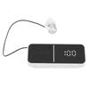 Wireless Bluetooth Lavalier Headset Call Vibration Digital Display Wireless Bluetooth Earbuds White