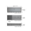 Space Saving 3 Piece Bathroom Shelf Set Not Drill Mounting Deep Hook Magnetic Door Organizers with 28cm Length for Home