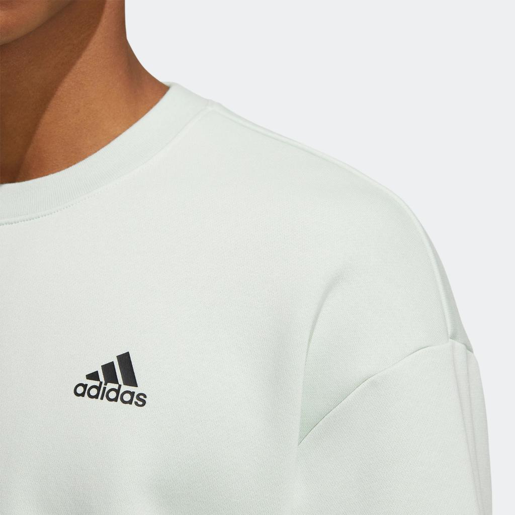 New Adidas LABEL Sweatshirt Unisex Light Green IB2714