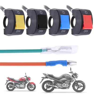Interrupteur marche/arrêt pour guidon de moto, 1 pièce, 12 V, 2,2 cm, pour phare LED, antibrouillard, phare, éclairage de voiture, universel