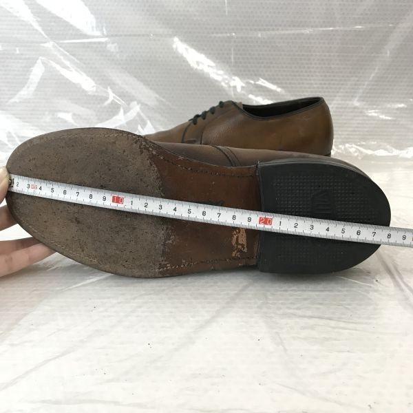 60s-70s Vintage/JOHN MARTIN VULCAN ARCH LIFT/Goodyear Welt Leather U-Tip Shoes/6.5E/24.5/Brown/BROWN/Dress Shoes(USED)