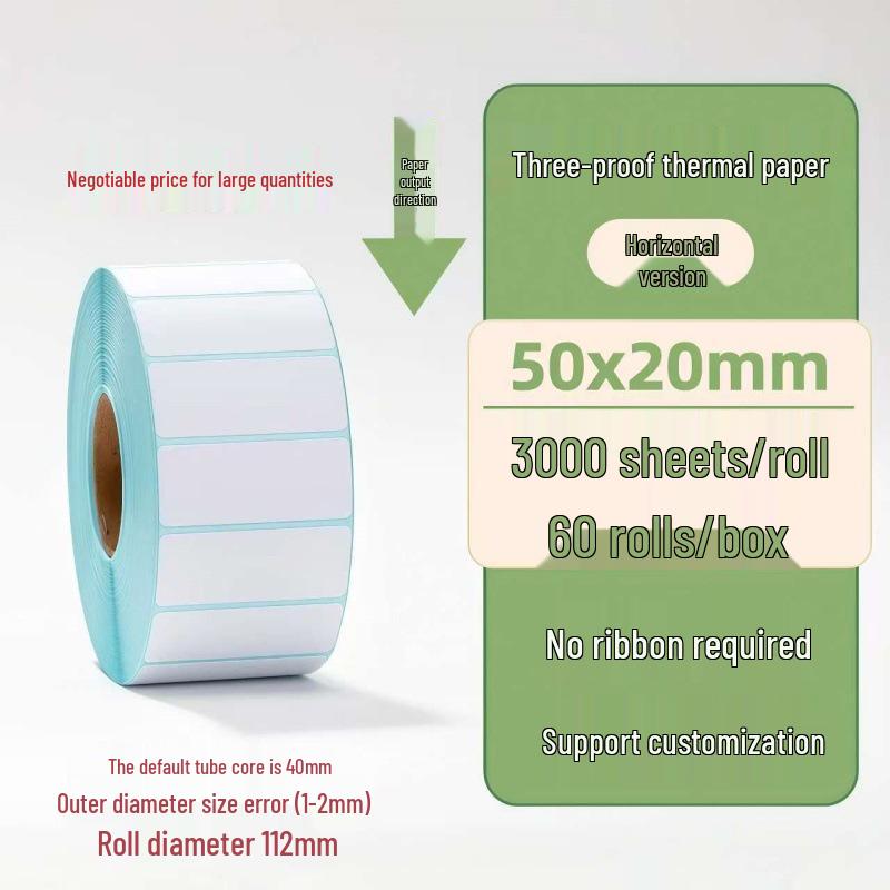 Samoprzylepne etykiety termiczne na kody kreskowe 100×150 mm - Trwałe i wodoodporne do logistyki