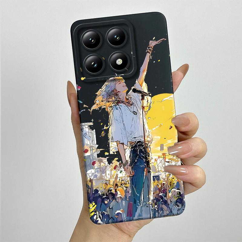 For Xiaomi 14T Pro Phone Case 14Tpro Soft Silicone TPU Sweet Painted Casing Cartoon Printed Shockproof Protective Back Cover