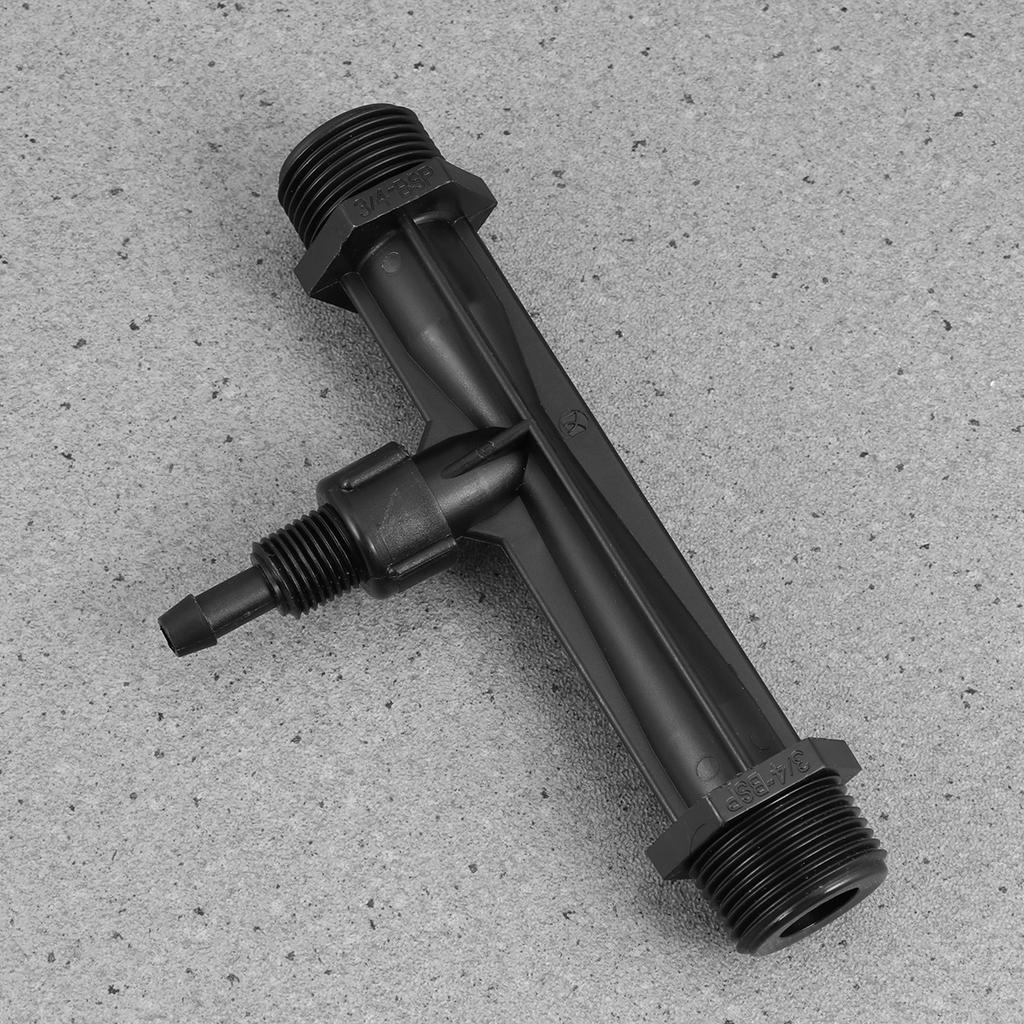 3/ 4 Inch Irrigation Venturi Injectors Device Agriculture Irrigation Tube Garden Water Tube ( Black )