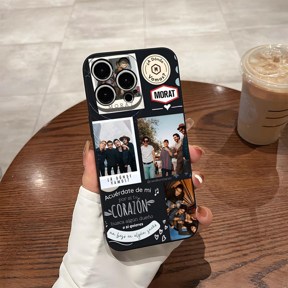Rock Band Morat Balas Perdidas Telefoonhoesje Voor Iphone 16 Pro Max 15 Pro 14 Plus 13 11 12 Xr X Xs 7 8 Plus Se 2020 Achterkant