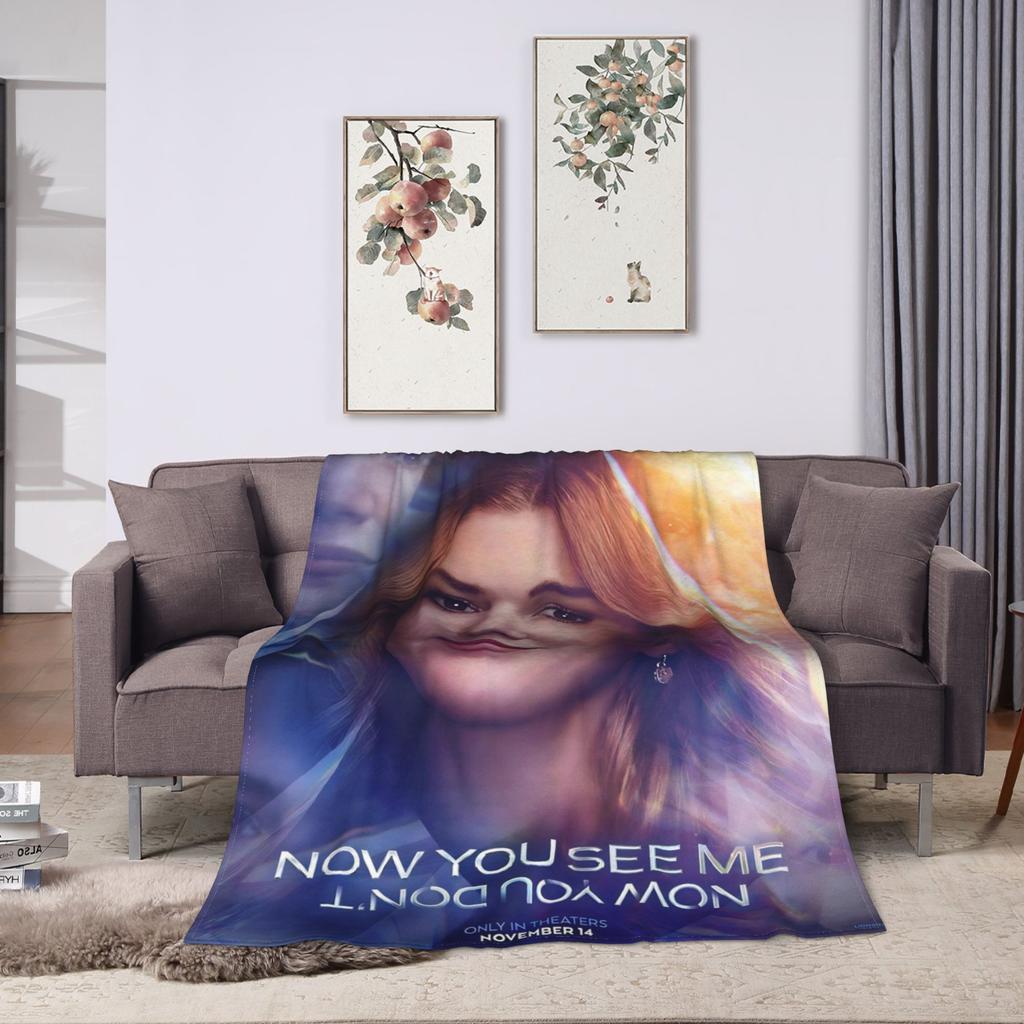 Now You See Me 3 Movie Blanket Quality Warm Soft Throw Blanket Winter Picnic Bedroom Graphic Bedspread
