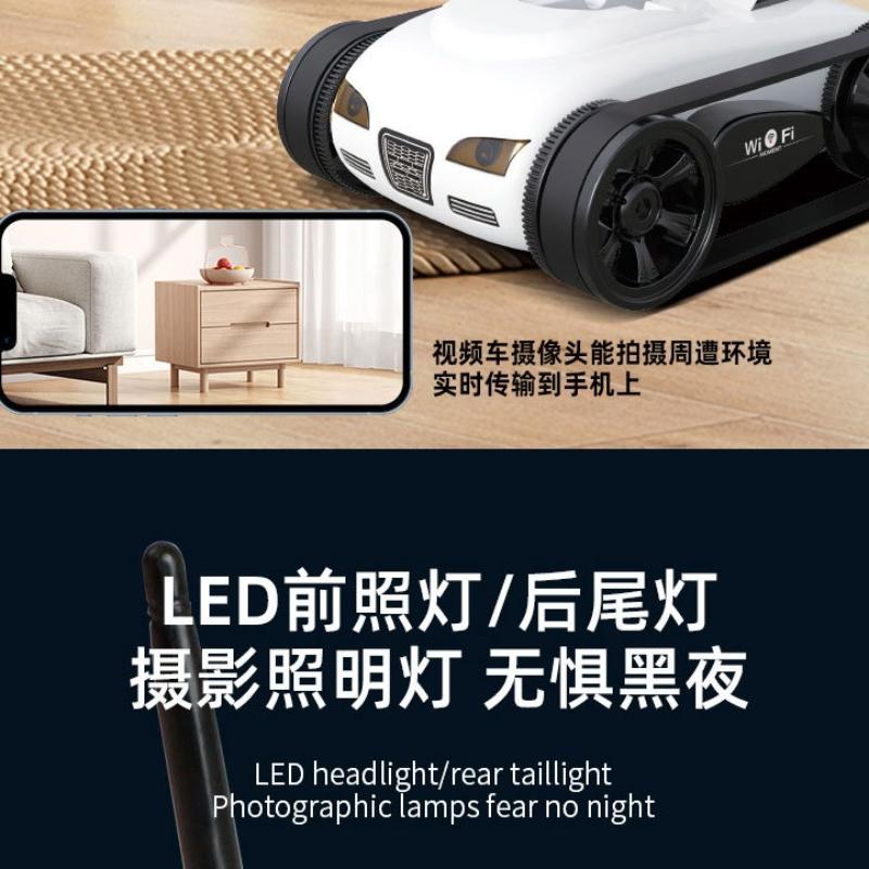 Wifi Mobile Phone Remote Control Four-channel Real-time Transmission Camera Small Tank Crawler Walking