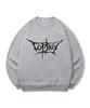 TOPBOY [Non-Fleece Or Fleece] Crack Logo Print Sweatshirt (Type C)