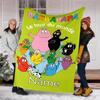 Personalized Custom Name Blanket - Barbapapa Print Design,Blanket for Sofa,Bed,Travel,Camping - Soft and Warm, Great Gift