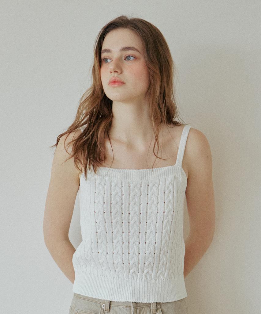 YUPPE Lace Ribbon Sleeveless_Ivory