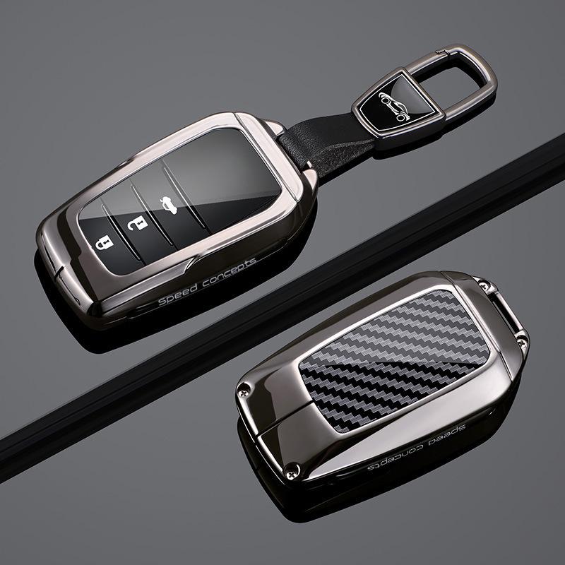 Toyota Key Case for Corolla, Camry, Levin, RAV4, Avalon, IZOA, CHR, Highlander - Snap Button Design