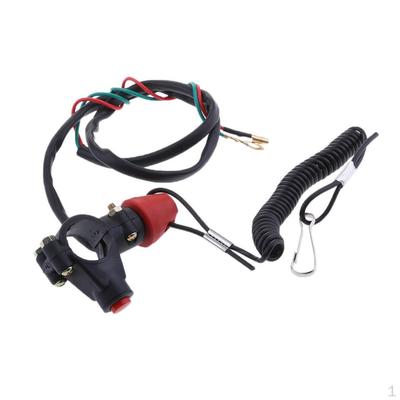 Μοτοσικλέτα μοτοσικλέτας στοπ ασφαλείας Tether Lanyard Dirt Quad Bike