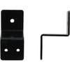 6 Stück Schwarze Z-förmige Eisenhalterung, Doppelte Winkelmontagehalterung, Klemmart-Befestigungsmaterial mit Schrauben für Regal