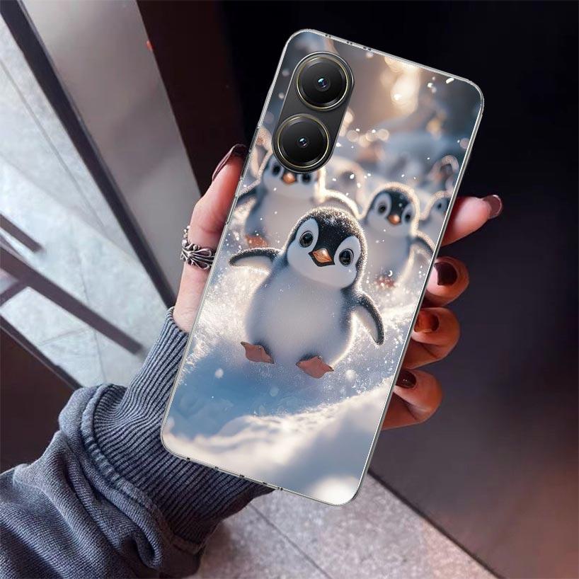 

Christmas Penguin Phone Case For Xiaomi Poco X7 X6 X5 Pro F7 Ultra Redmi 15C 15 13 13C 12 12C 10 10A 10C 9 9A 9C 9T Shell Poco X Xiaomi Poco X6